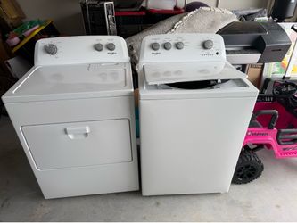 Whirlpool washer and dryer