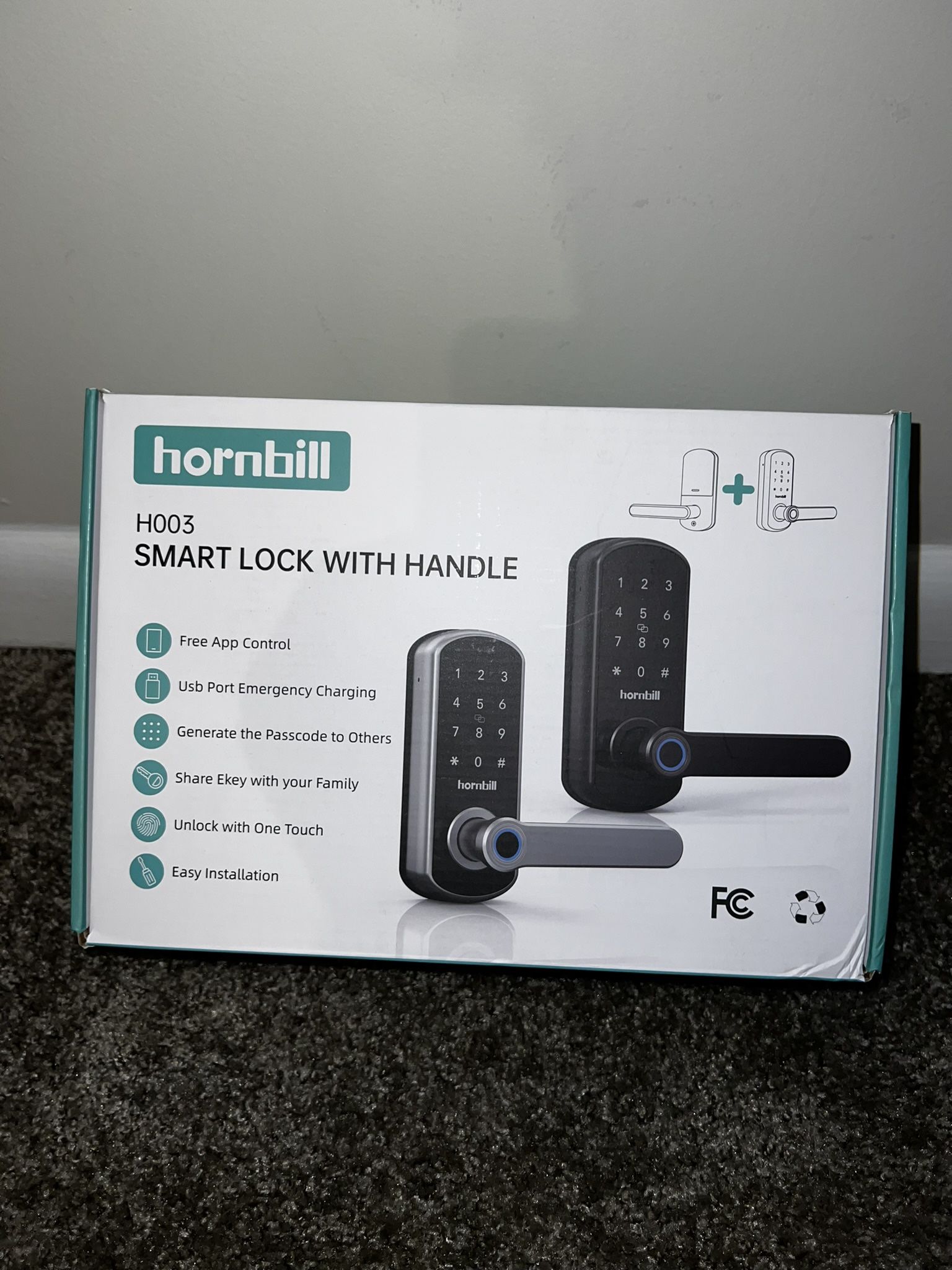 Hornbill Smart Lock With Handle