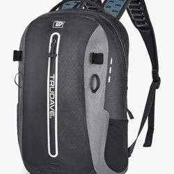 Trudave Waterproof Backpack, Waterproof Submersible Backpack, Floating TPU Coated Dry Bag with Airtight Zipper for Kayak, Fishing, Boating, Hiking (30