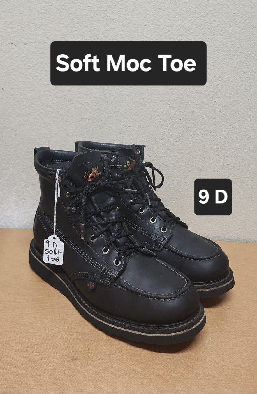 Thorogood Work Boot Size 9 D SOFT MOC TOE