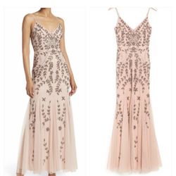 Marina Beaded V-Neck Gown - Blush for Sale in Los Angeles, CA - OfferUp