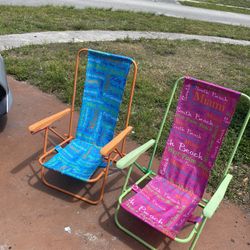 2 Foldable Beach Chair At 20 Dollars Each One
