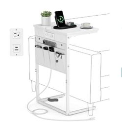 Mesa Auxiliar Con Conexión Usb Y Type C