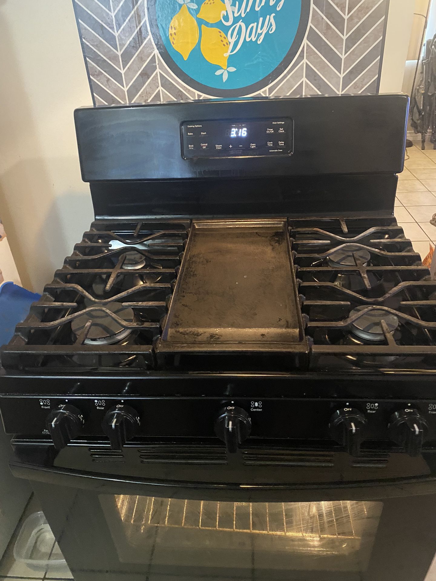 Gas Stove With Griddle 