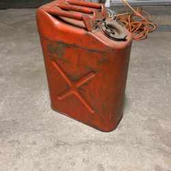 Good Looking Antique Military Jerry Gas Tank Storage