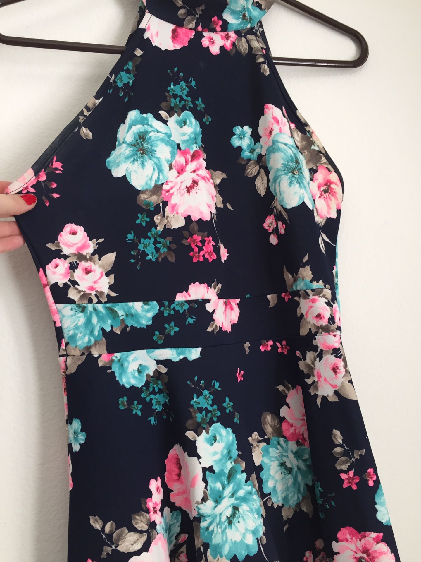 Juniors large floral summer dress Windsor