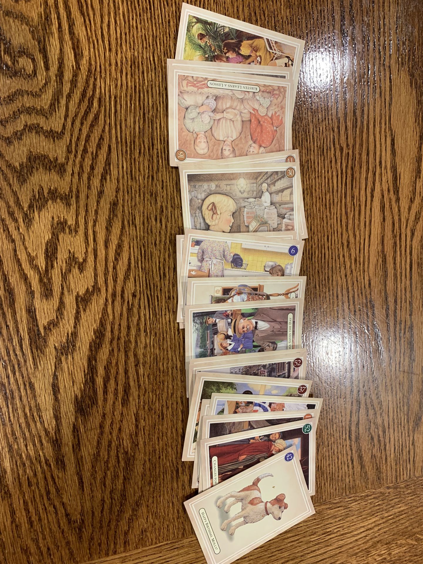 American girl doll trivia cards