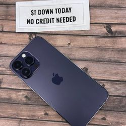 Apple iPhone 14 Pro Max Unlocked -90 Day Warranty-$1 DOWN-NO Credit Needed
