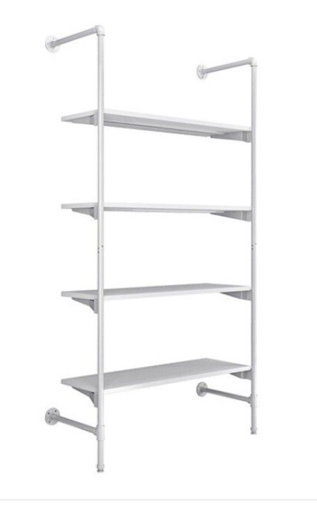 Contemporary Outrigger Shelving Unit