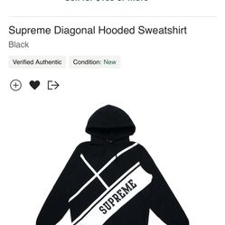 Supreme Diagonal Hoodie