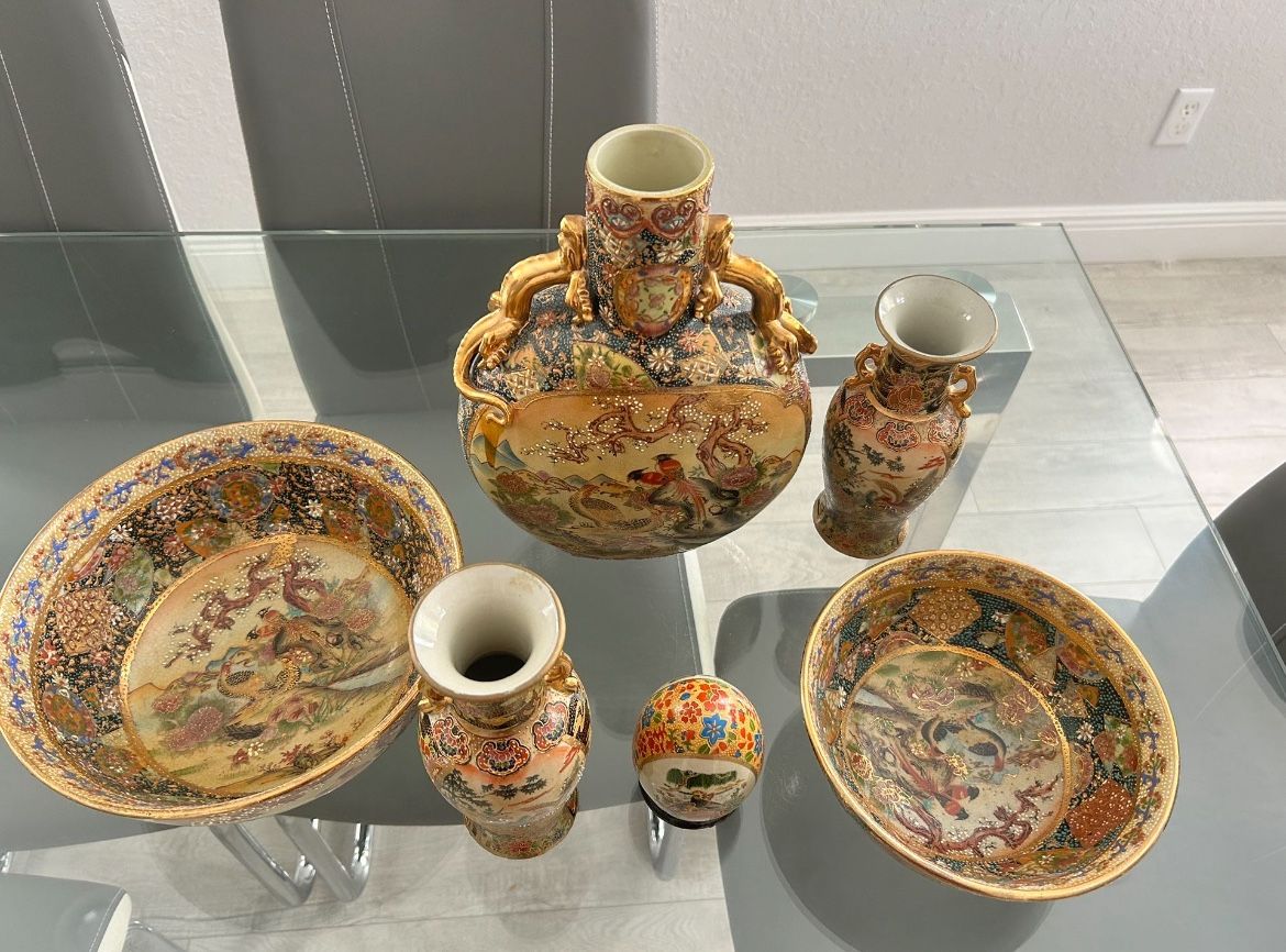 Decorative Royal Satsuma 6 Piece Set