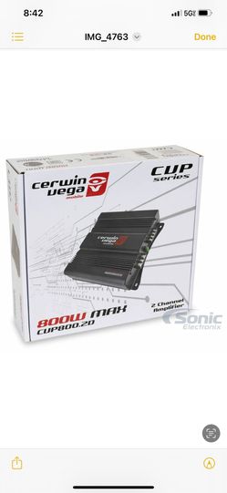 Amplifier Cerwin-Vega CVP800.2D CVP Series 400W 2-Channel Class-D Car Audio