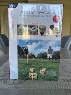 Crane Jumbo 3.5” Wooden Lawn Dice W/ Carry Bag Summer Spring Picnic Camping Game