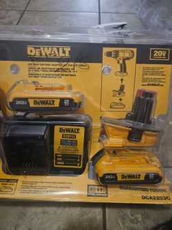 DeWalt DCA2203C Battery 20v Adapter Kit for 18V tools