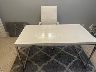 Office table and chair