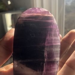 Large Purple Fluorite Gemstone Arch Natural Stone Crystal 