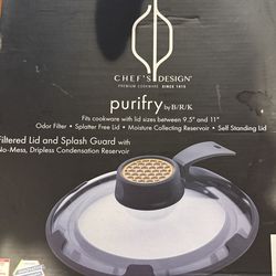 Chef’sw Design Purifry Filtered Lid – 9.5”–11” – New in Box