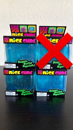 Needoh Nice Cube Blue $15 each or $40 for all