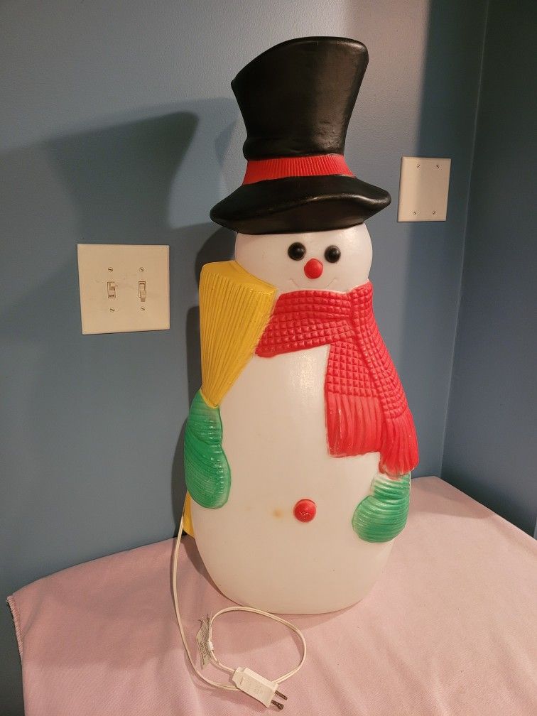 Vintage Blow Mold Snowman