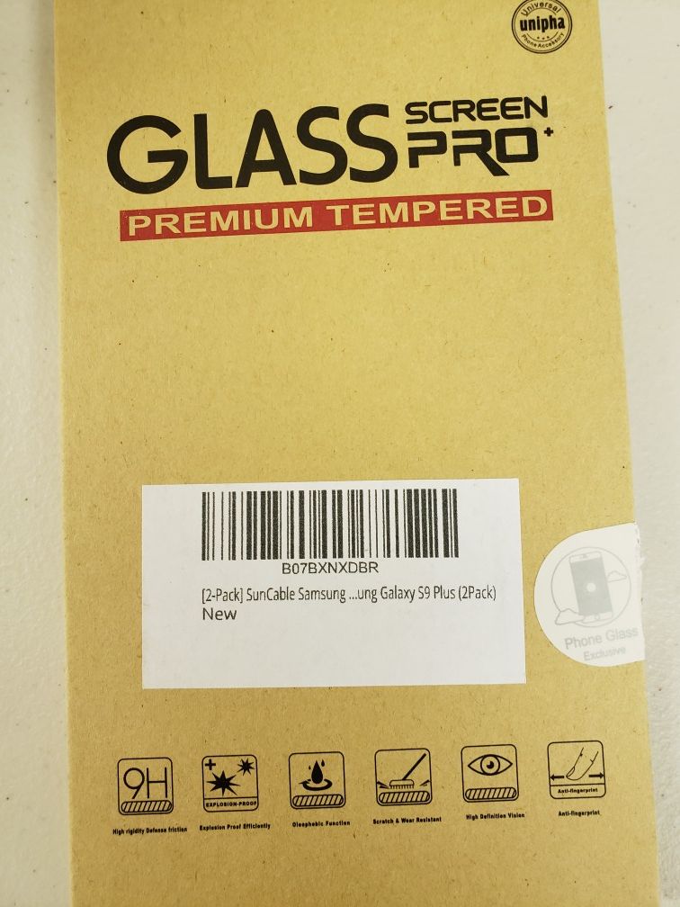 Anti-spy screen protector for Samsung galaxy s9 plus
