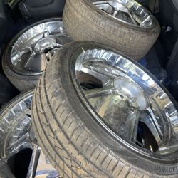 20” Rims And Like New Matching Tires