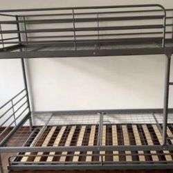 IKEA Metal Frame Twin Bunk Bed With Trundle For $230!