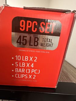 Barbell Weight Set  . Pure Sport 