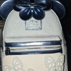 Loungefly Disney Minnie Mouse Blue Butterfly Mini Backpack