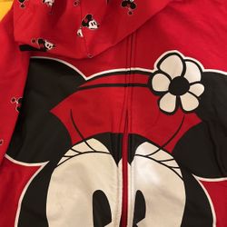 Disney Girls Minnie Hoodie Jacket Sz 9/10