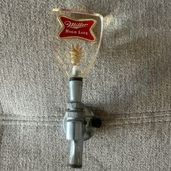 Vintage Miller High Life Clear Acrylic/Lucite Beer Keg Tap Handle