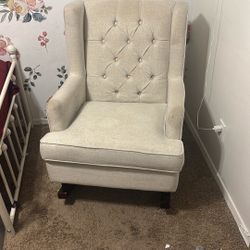 Tufted Beige Armchair – $60 (Mesa)