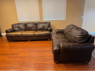Free leather sofa set (as is)