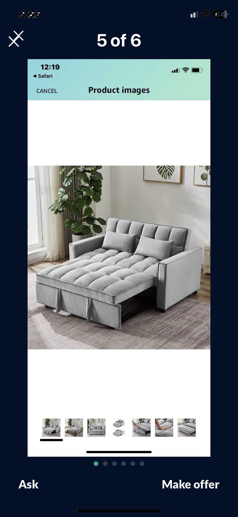 Convertible Couch Bed 