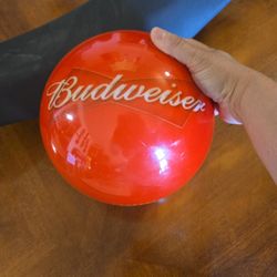 Undrilled Vintage Budwiser Bowling Ball