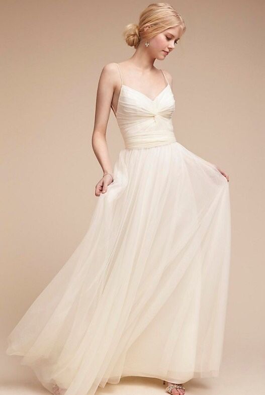 ANTHROPOLOGIE / BHDN Ivory wedding dress