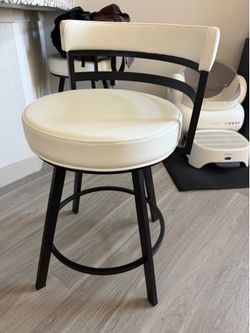 Leather Kitchen Counter Chairs Set