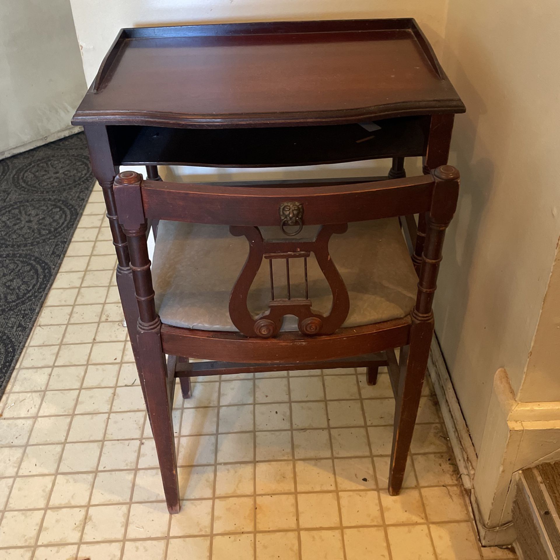 Antique Telephone Table 