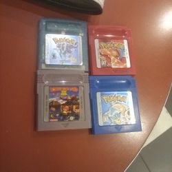 Crystal Red And Blue Version Along With Donkey Kong Land 3