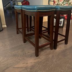 Teal Bar Stools Counter Height 