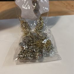 Multichain Necklace And Ear Rings