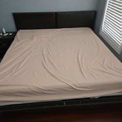 King Sized Bed Frame + Mattress