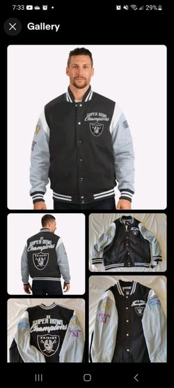 Vtg 90's Reissue Las Vegas Raiders Varsity Jacket Heavyweight Championship 3XL