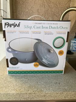 Parini 3.8 Qt Enameled Cast Iron Dutch Oven