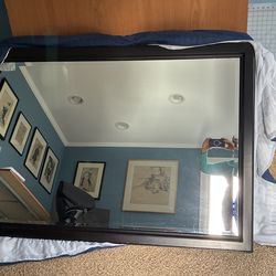 FREE Large wood-framed mirror