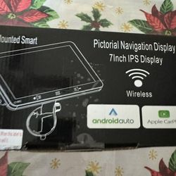 Dash Mounted Smart 7 Inch Display Touchscreen Carplay AndroidAuto