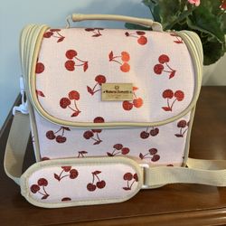 Natural Elements contemporary living lunch bag with cherrys on it 