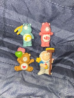 Care Bears 4 Vintage Minatures 