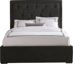 King size Bed Frame with King Mattress plus Night Stand Drawers & Light