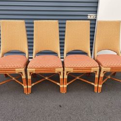 $40 for (4) Tropical Tommy Bahama Style Dining Chairs