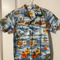 Boy Hawaiian Shirt Size 7